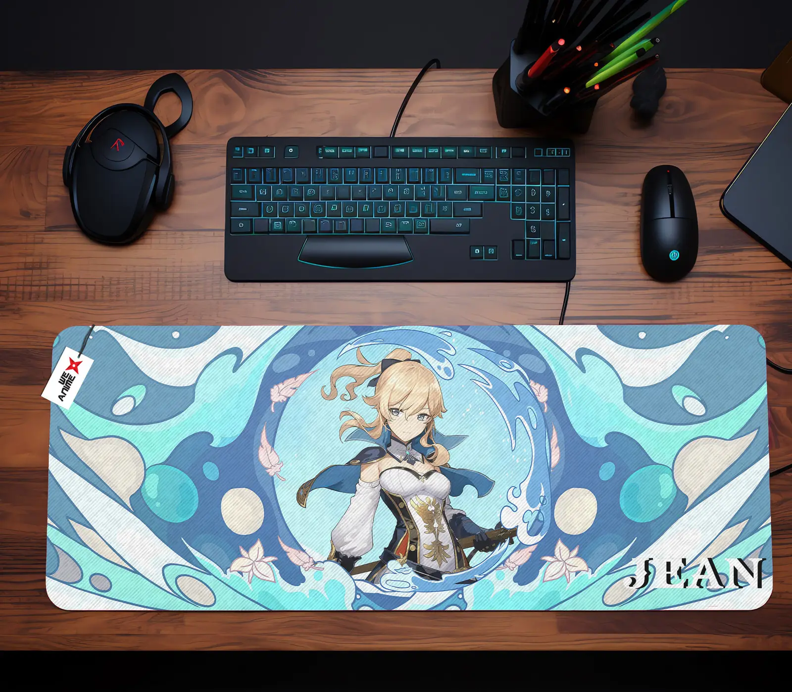 Personalized Name Anime Mouse Mats Custom Jean