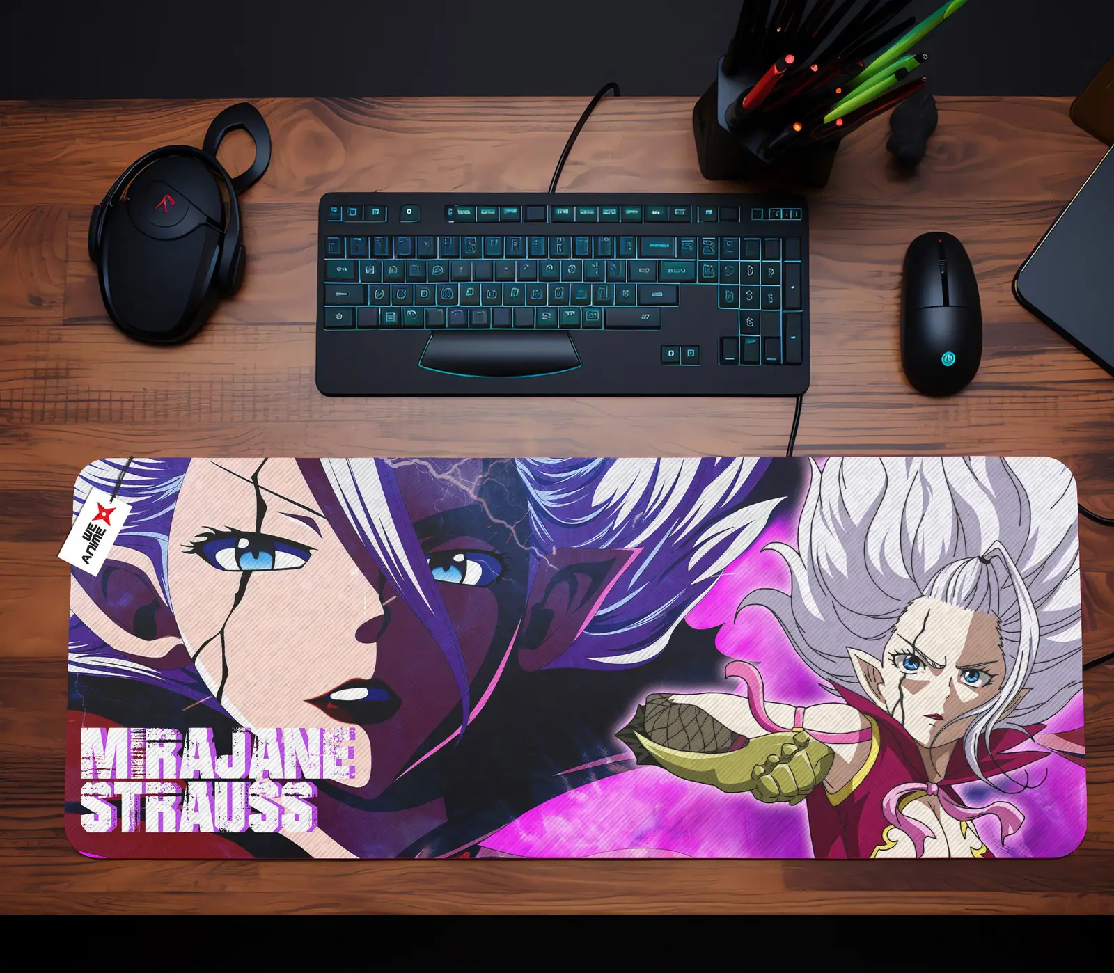 Personalized Name Anime Mouse Mats Custom Mirajane Strauss