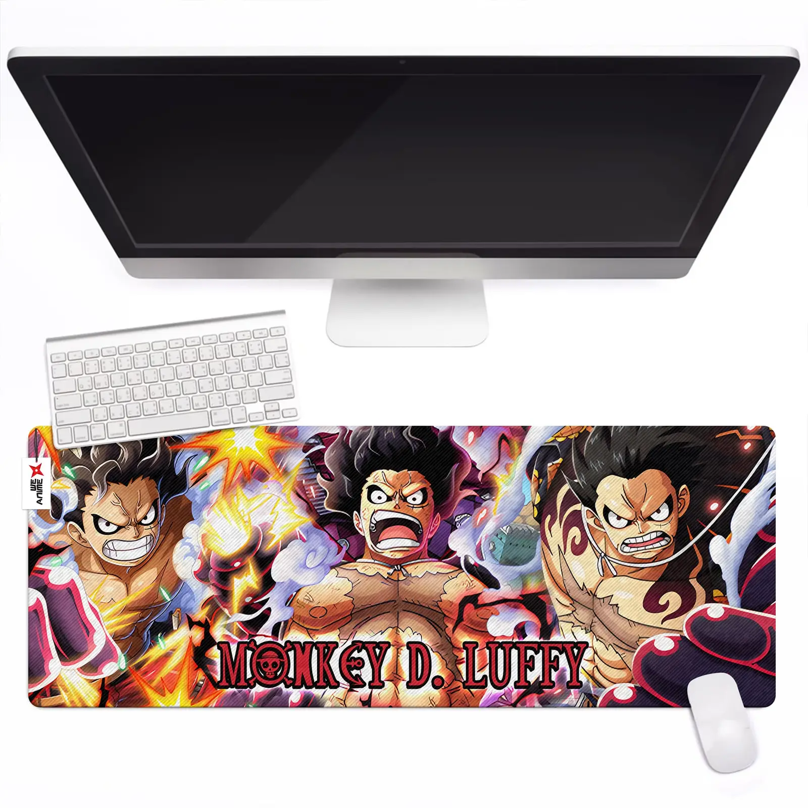 Personalized Name Anime Mouse Mats Custom Monkey D. Luffy Gear 4