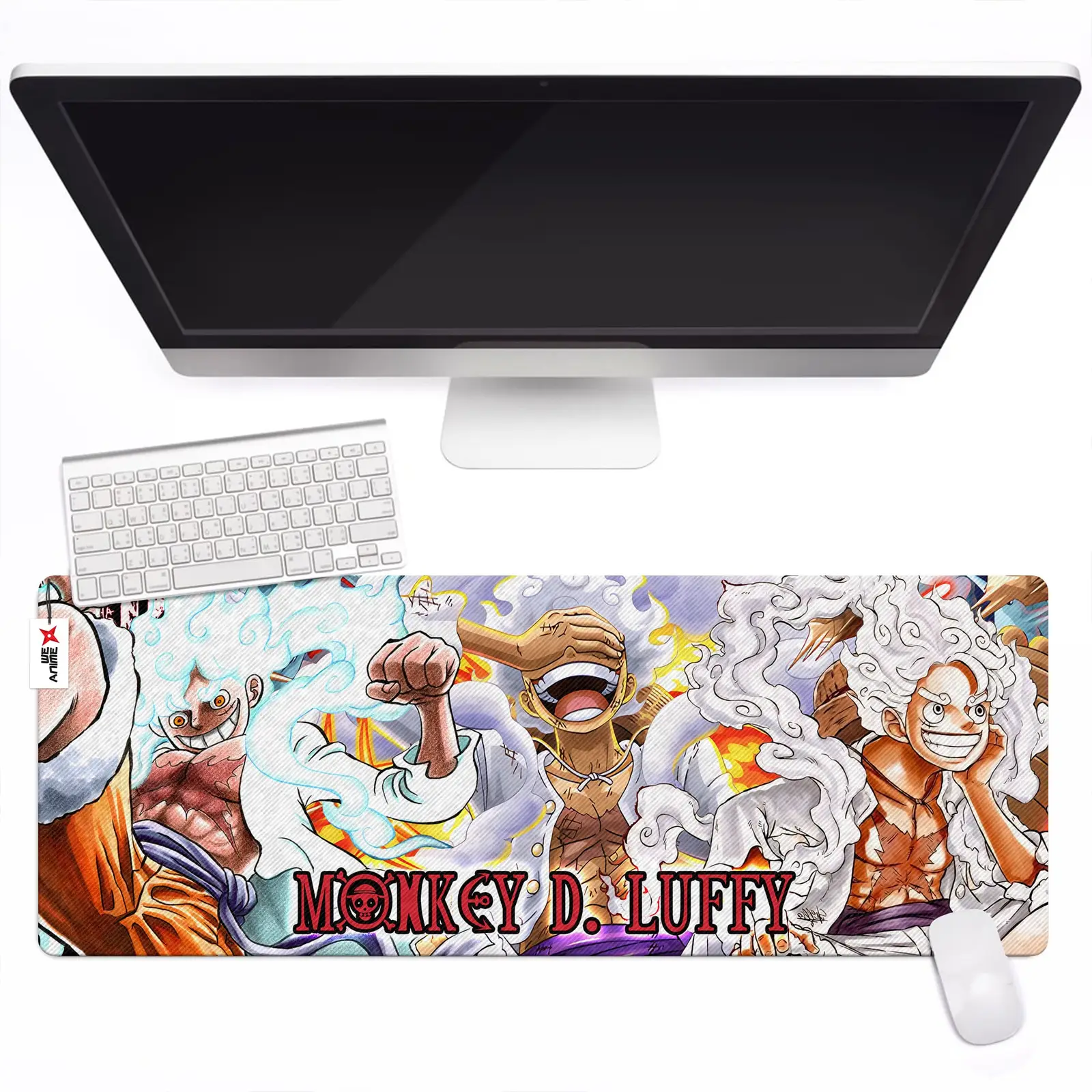 Personalized Name Anime Mouse Mats Custom Monkey D. Luffy Gear 5
