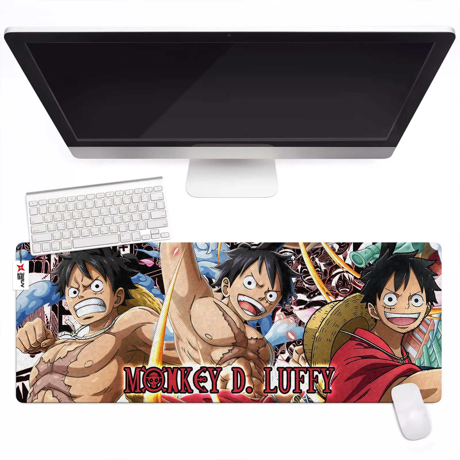 Personalized Name Anime Mouse Mats Custom Monkey D. Luffy Wano Arc