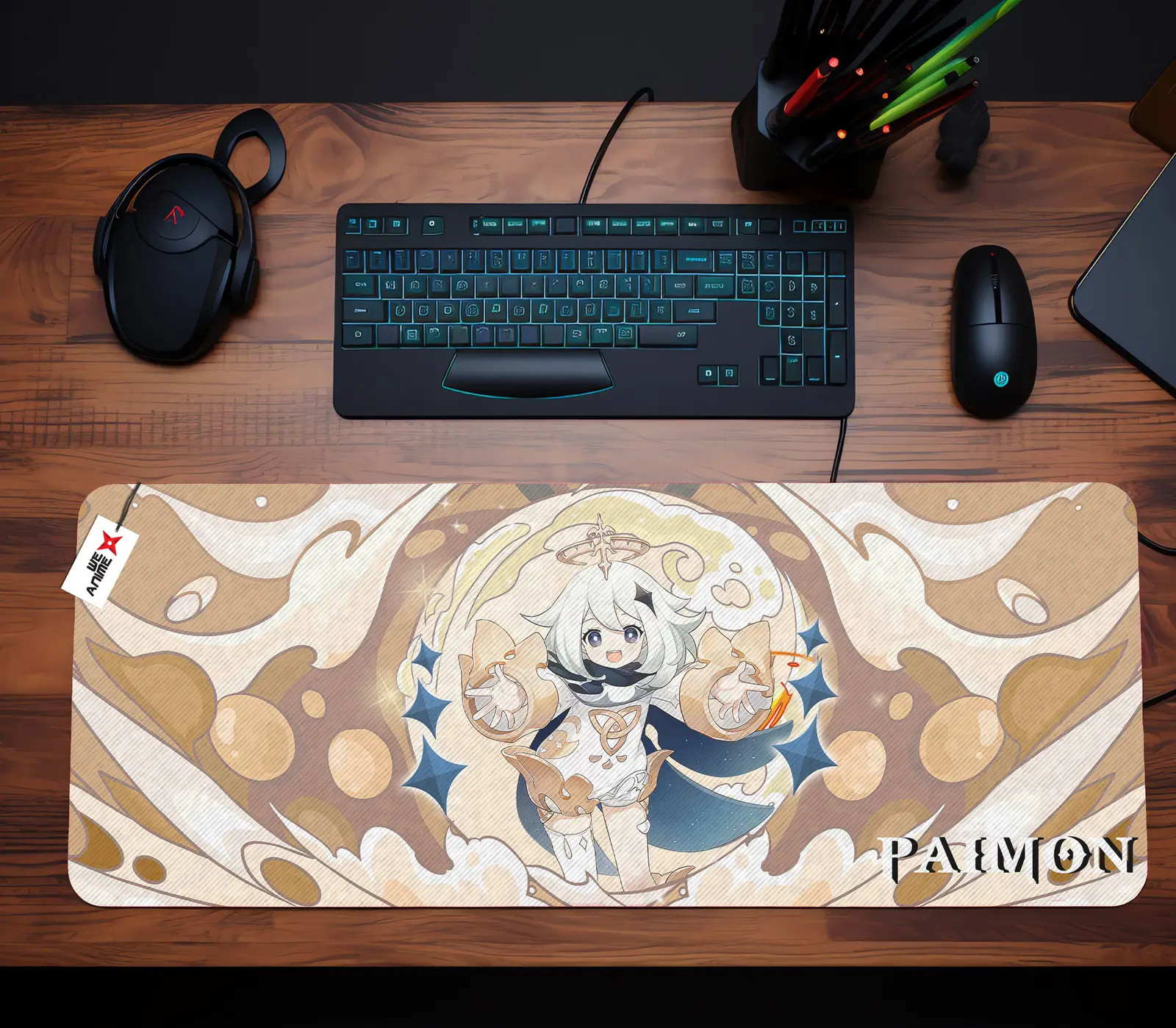 Personalized Name Anime Mouse Mats Custom Paimon