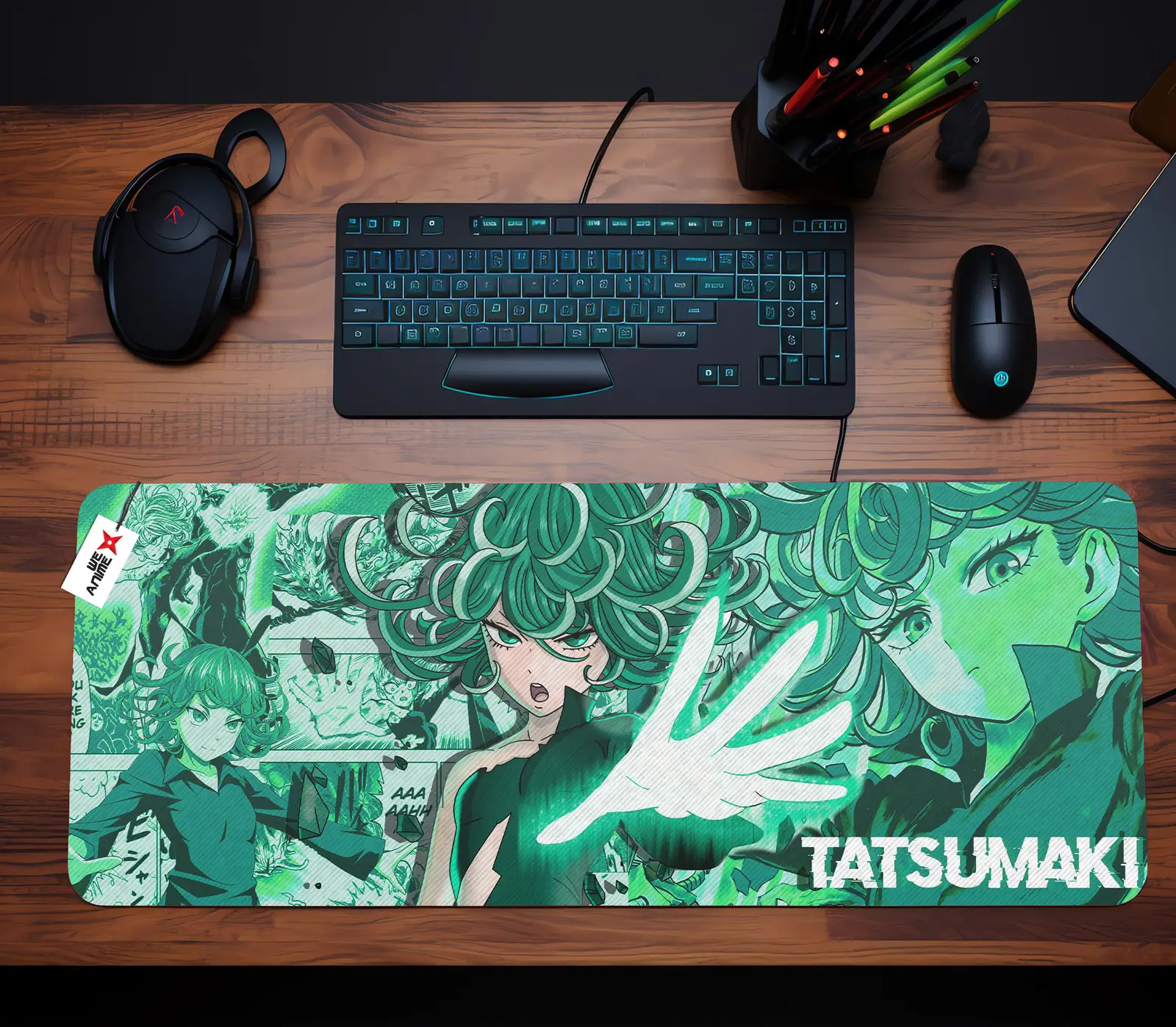 Personalized Name Anime Mouse Mats Custom Tatsumaki