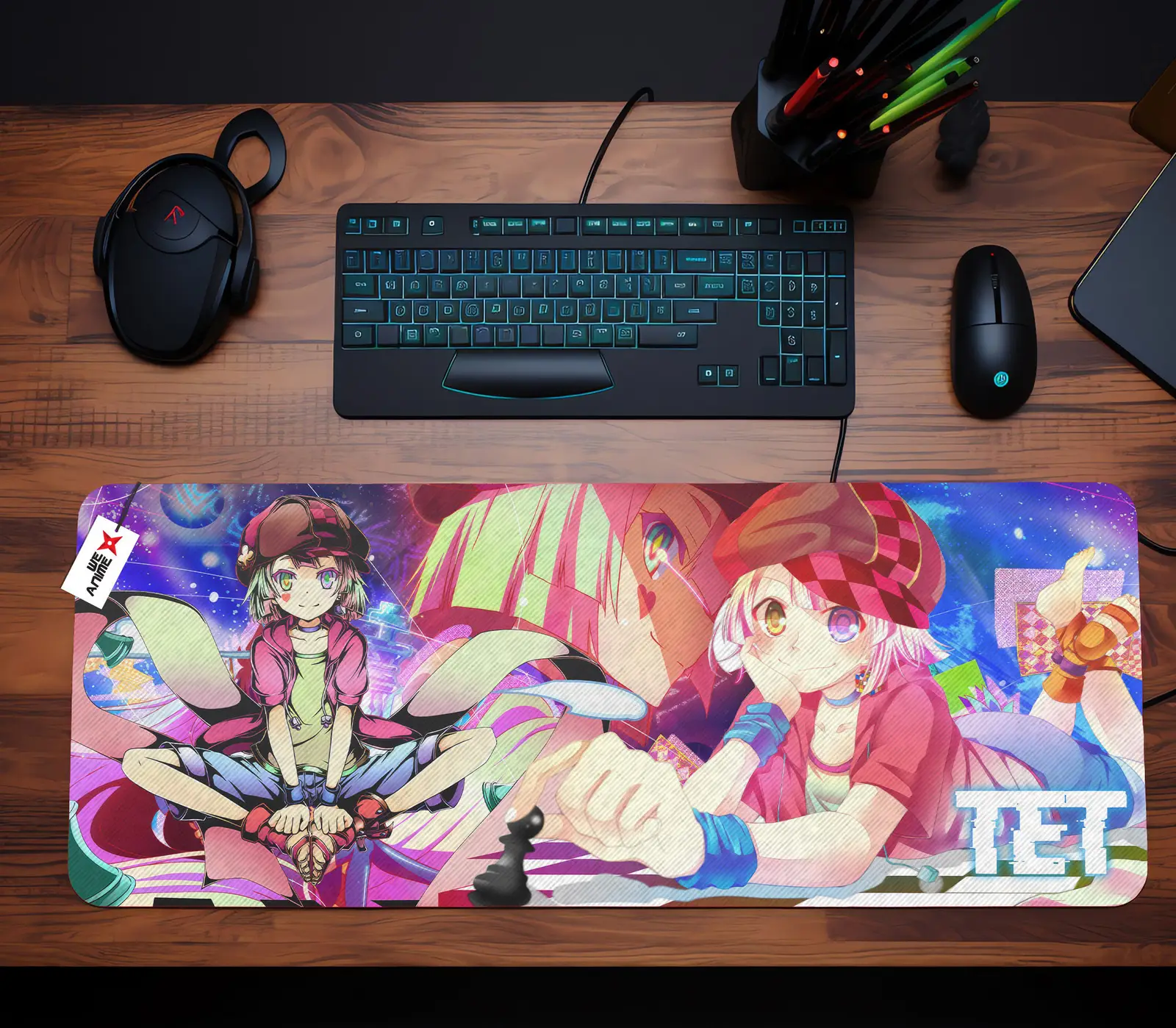 Personalized Name Anime Mouse Mats Custom Tet