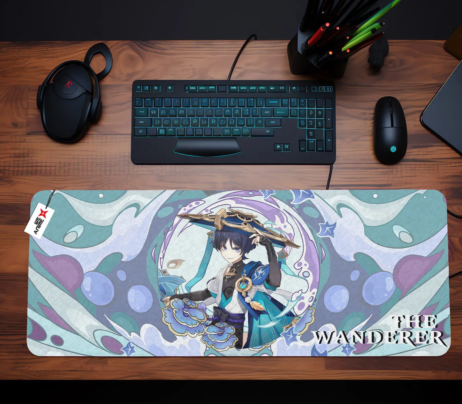 Personalized Name Anime Mouse Mats Custom The Wanderer