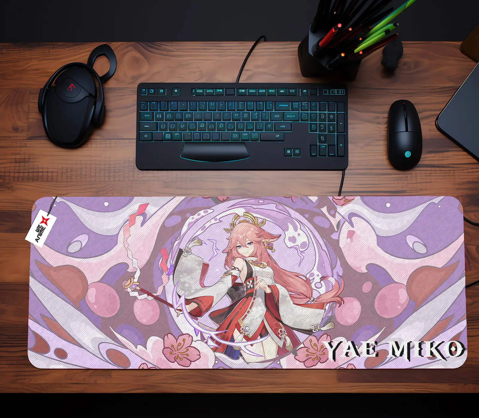 Personalized Name Anime Mouse Mats Custom Yae Miko