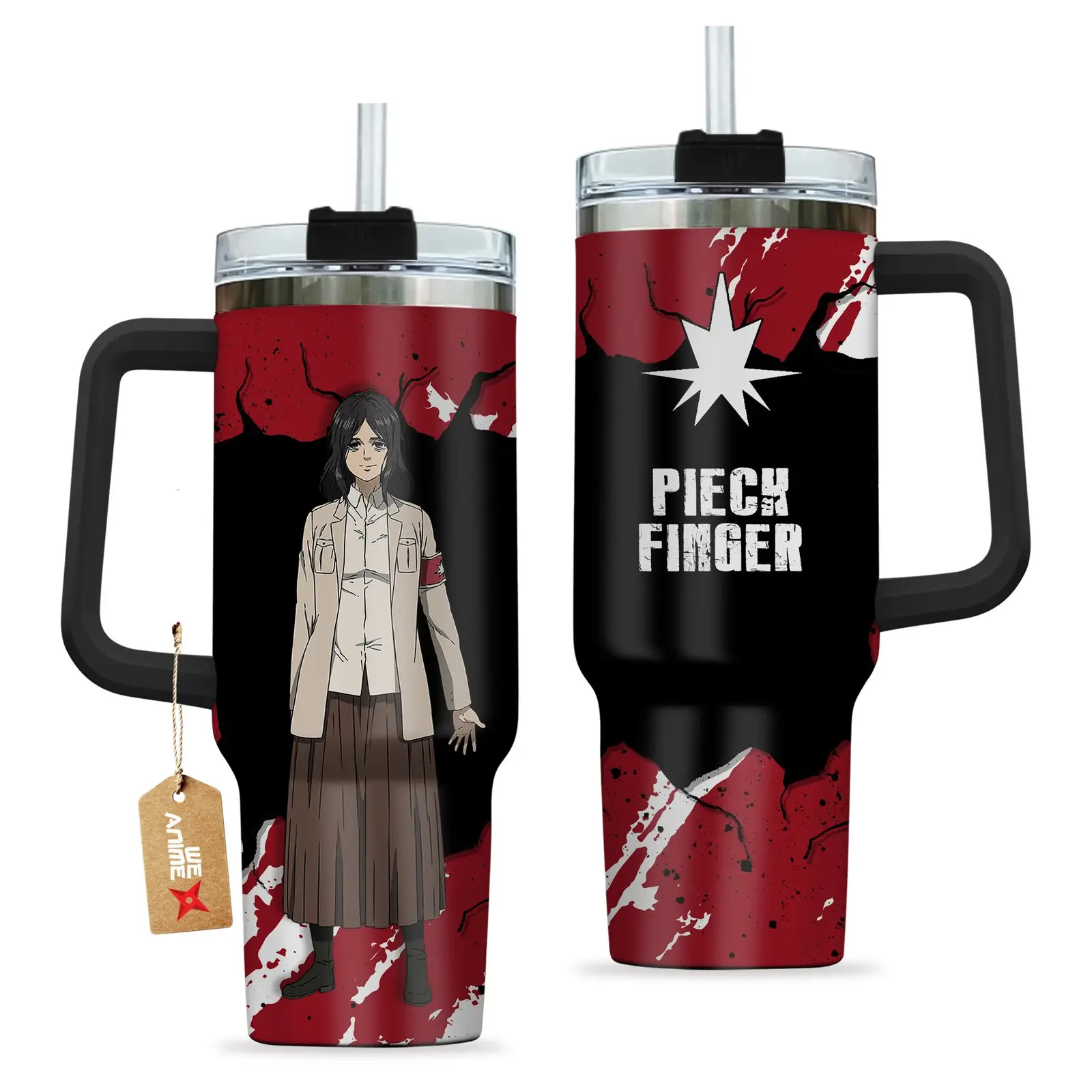 Pieck Finger Attack on Titan Anime Custom  Quencher   40oz Stainless Steel Tumbler With Handle HG