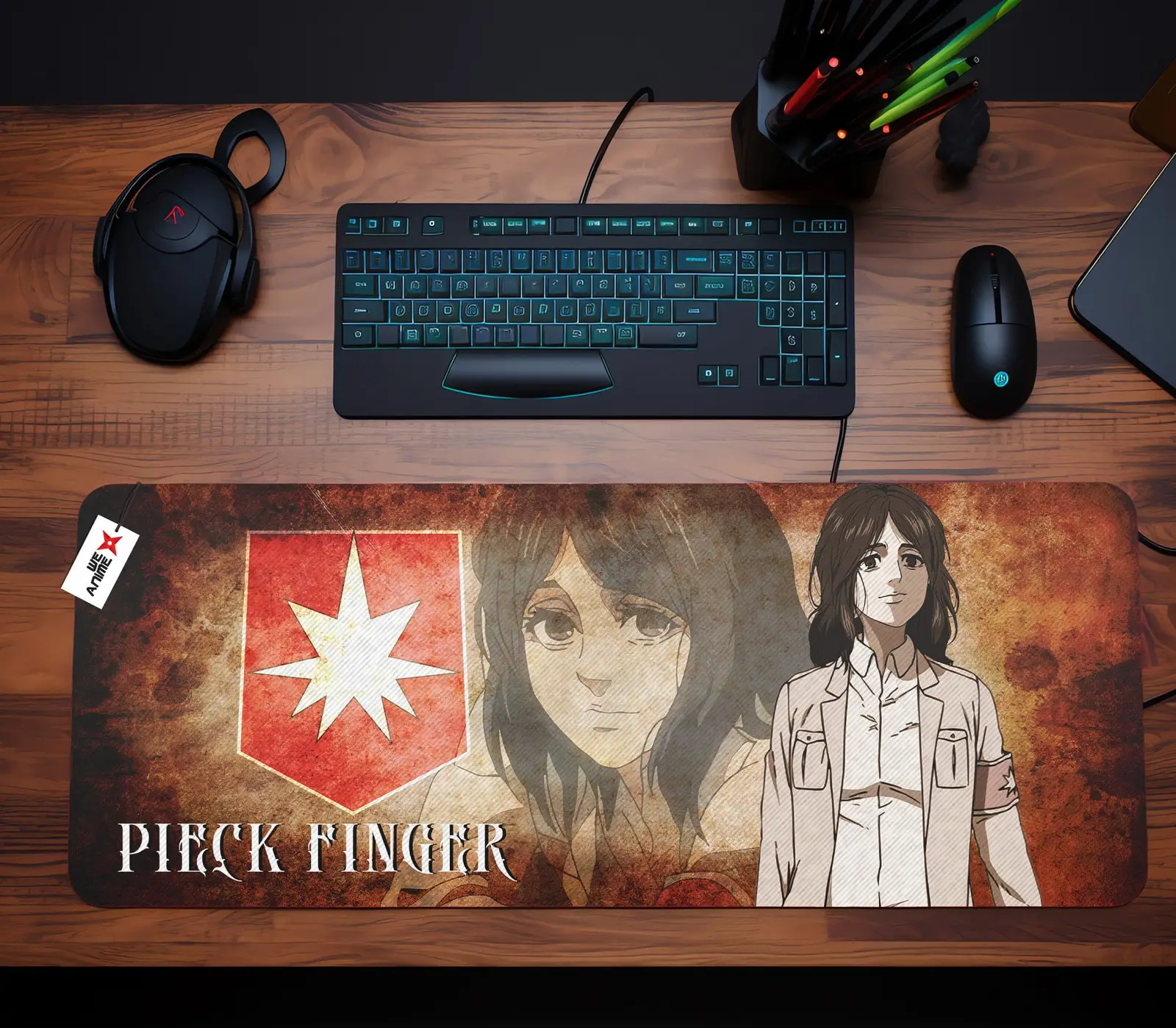 Pieck Finger Mouse Mats Personalized Name Custom