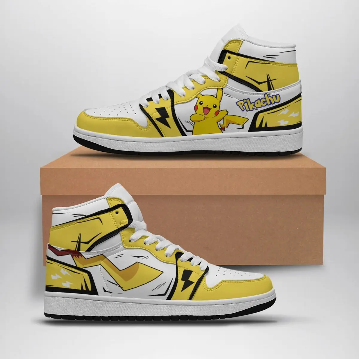 Pikachu Pokemon Air Jordan 1 Shoes