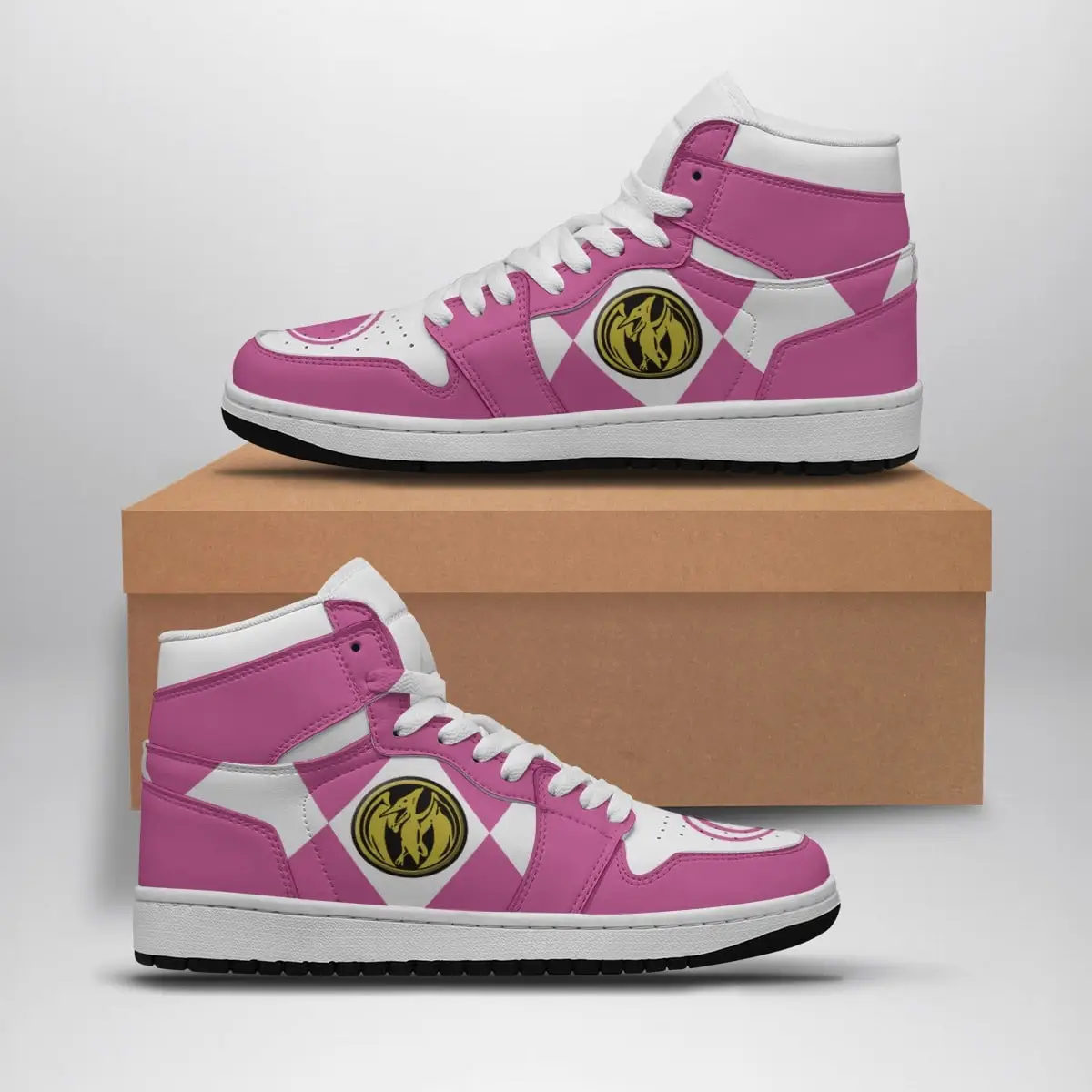 Pink Ranger Mighty Morphin Power Rangers Air Jordan 1 Shoes