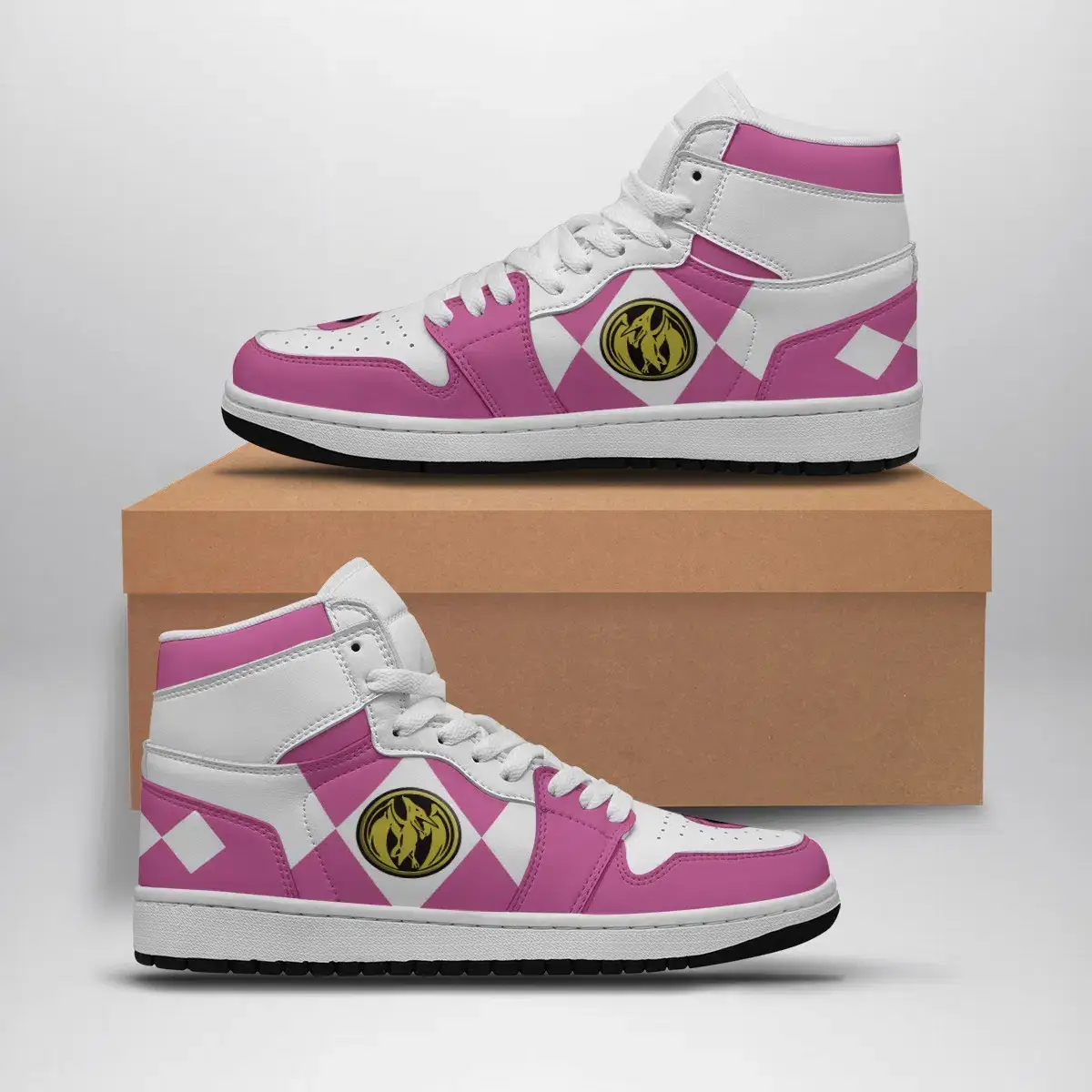 Pink Ranger Mighty Morphin V2 Power Rangers Air Jordan 1 Shoes