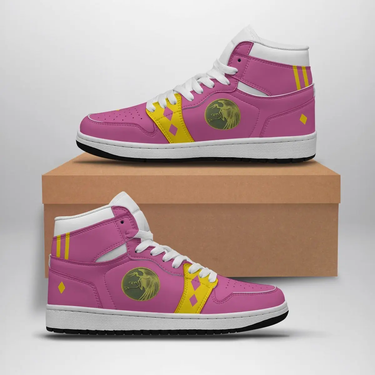 Pink Ranger Ninjetti Power Rangers Air Jordan 1 Shoes