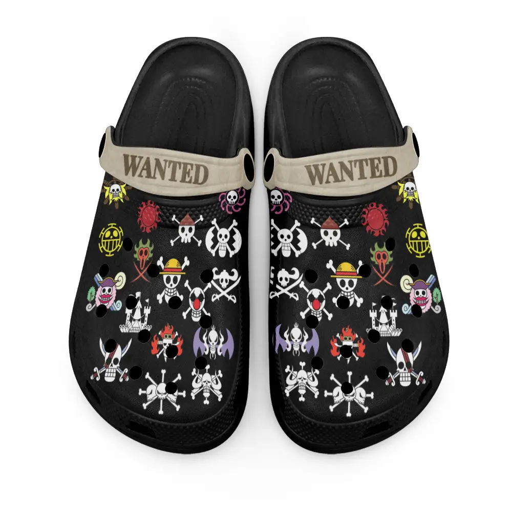 Pirate Crews Symbols Black Premium EVA Clogs