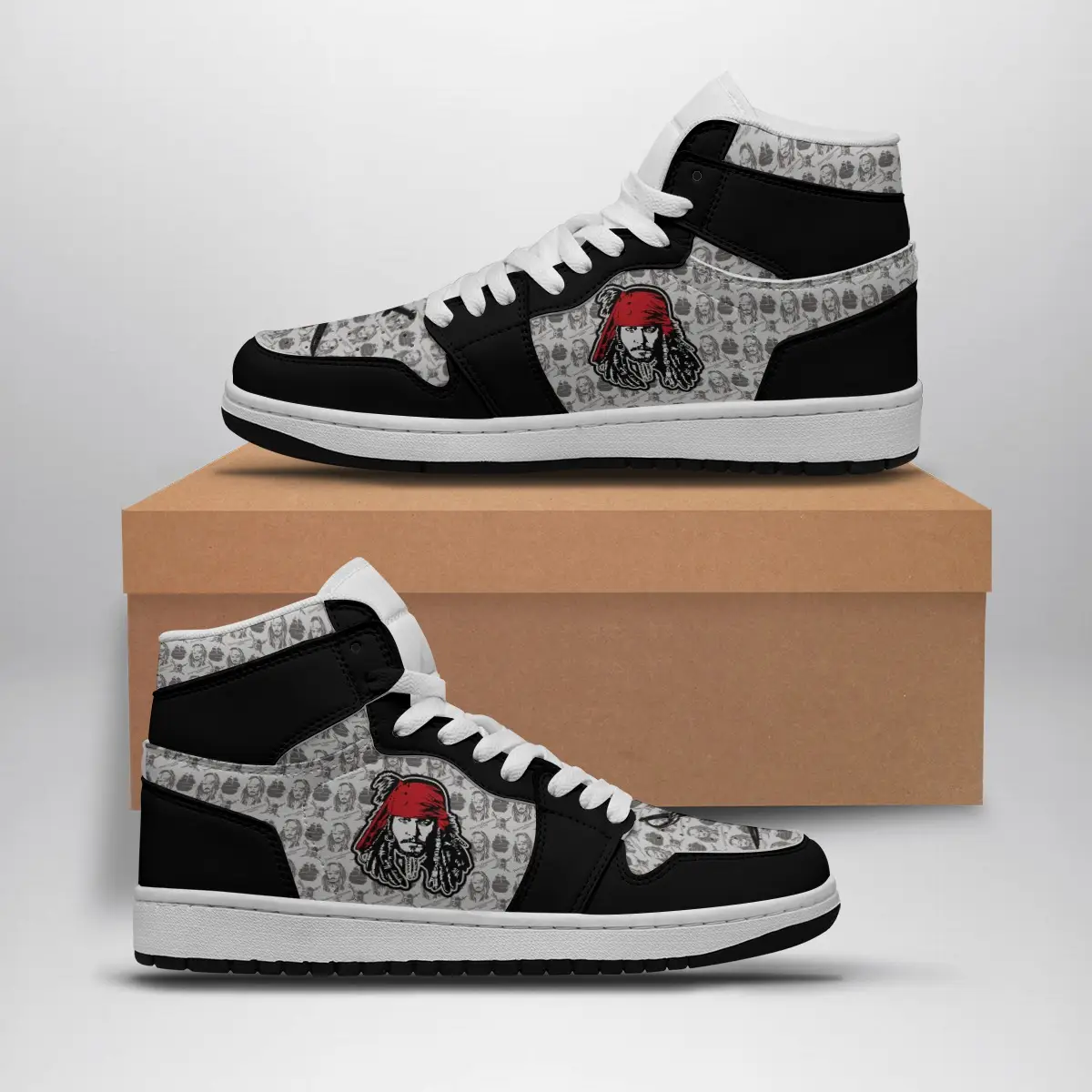Pirates of Carribean Disney Air Jordan 1 Shoes