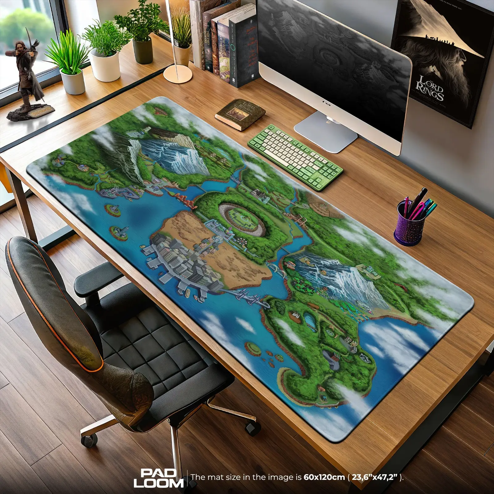 Pokémon Mouse Pad, Hoenn Region Map Anime Desk Mat