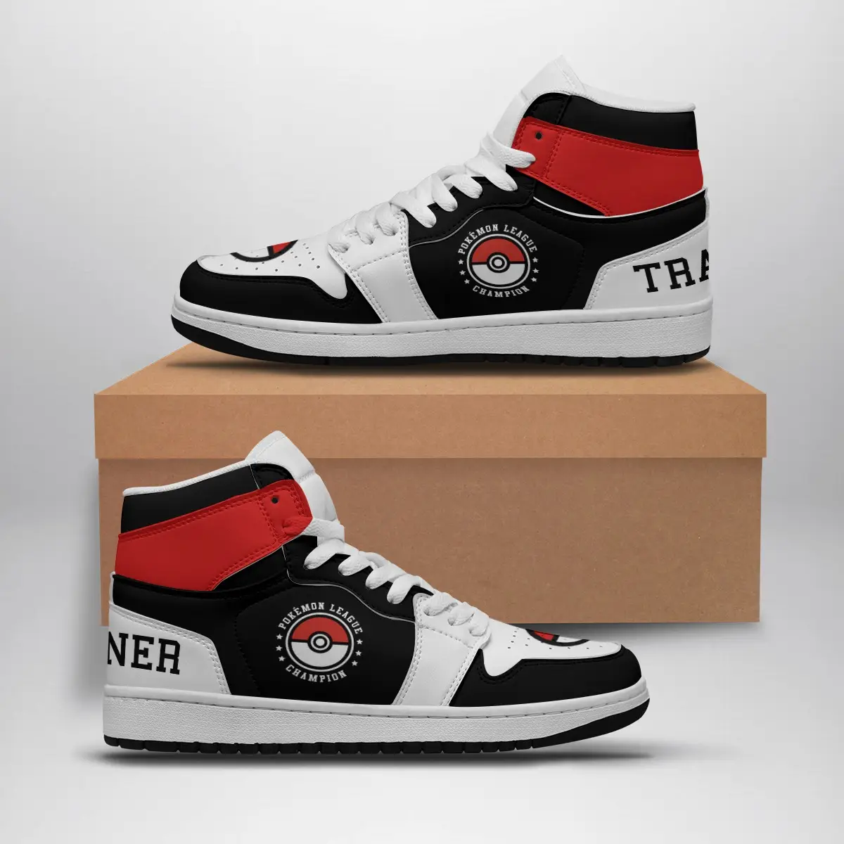 Poke League Champion Pokemon Air Jordan 1 Shoes