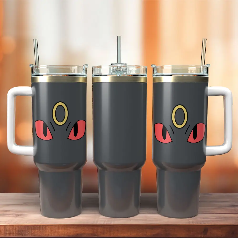 Pokemon Anime Custom Quencher  40oz Stainless Steel Tumbler With Handle HG