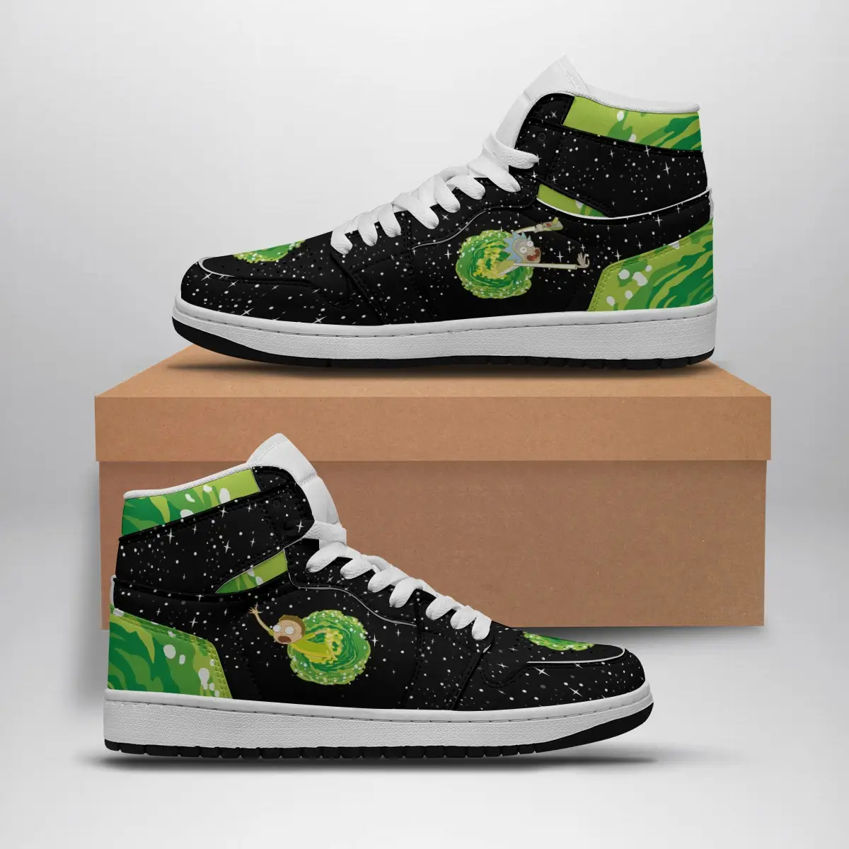 Portal Rick and Morty Air Jordan 1 Shoes