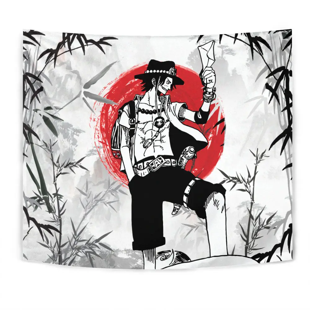 Portgas D Ace Tapestry Custom Anime Wall Decor