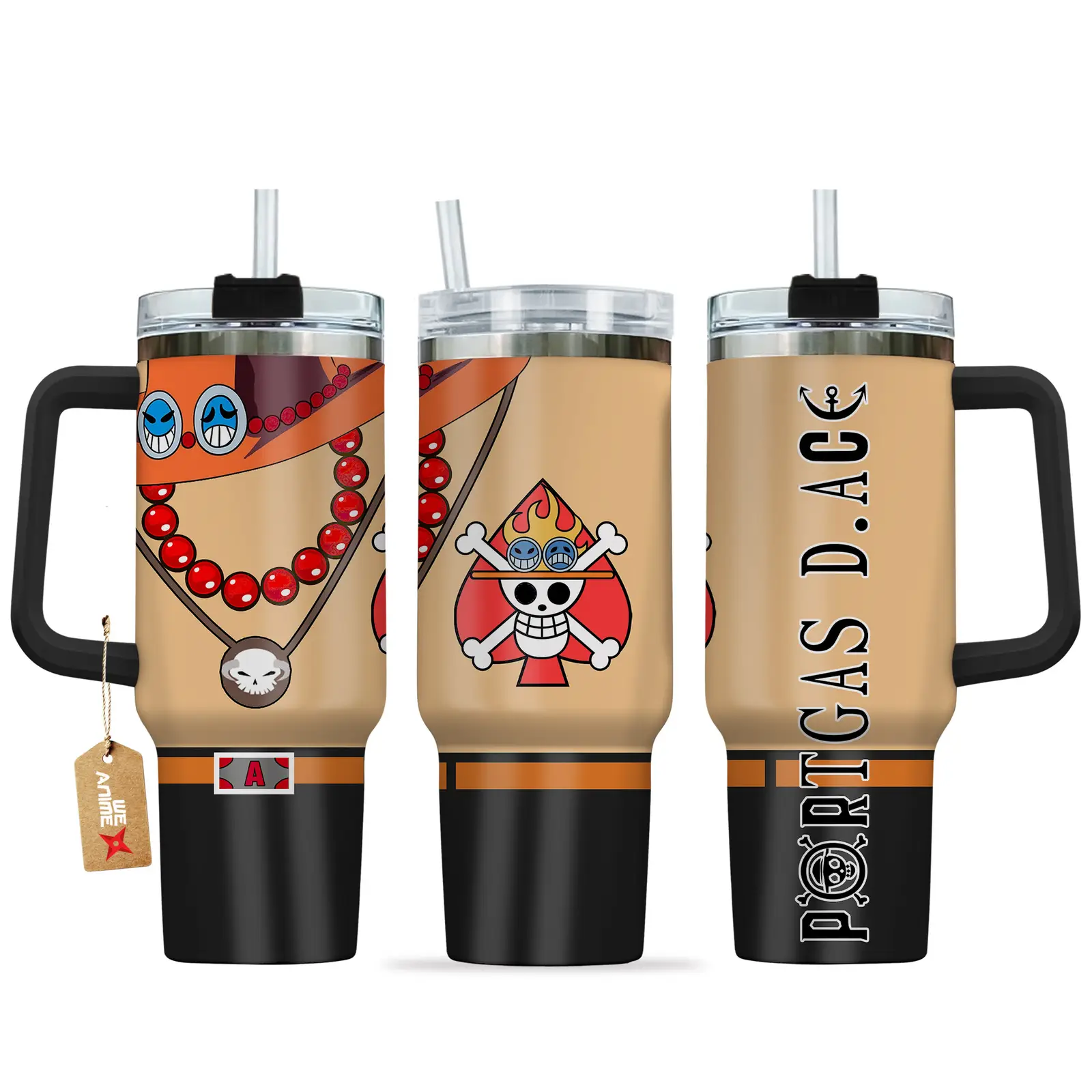 Portgas D. Ace Anime Tumbler 40oz