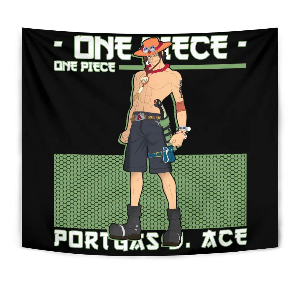 Portgas D. Ace Tapestry Custom Anime Home Decor
