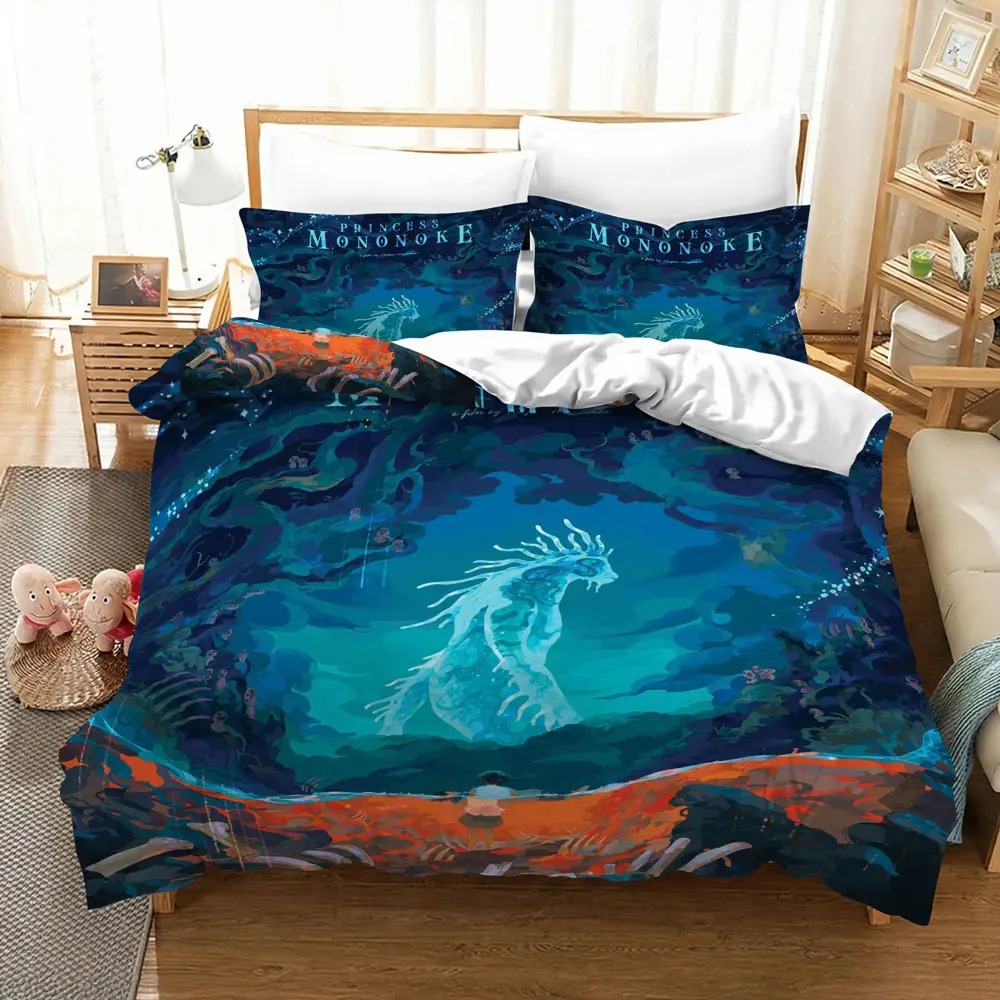 Princess Mononoke Forest Spirit Anime Bedding Set