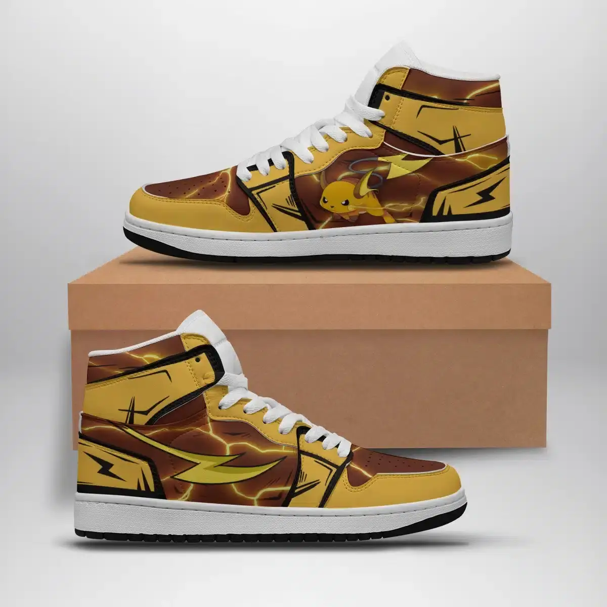 Raichu Pokemon Air Jordan 1 Shoes
