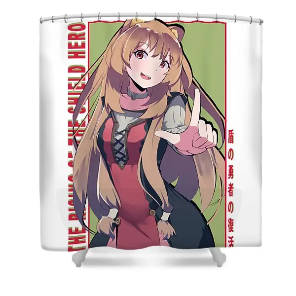 Raphtalia Nice Rising Of The Shield Hero Shower Curtain | Anime Shower Curtains