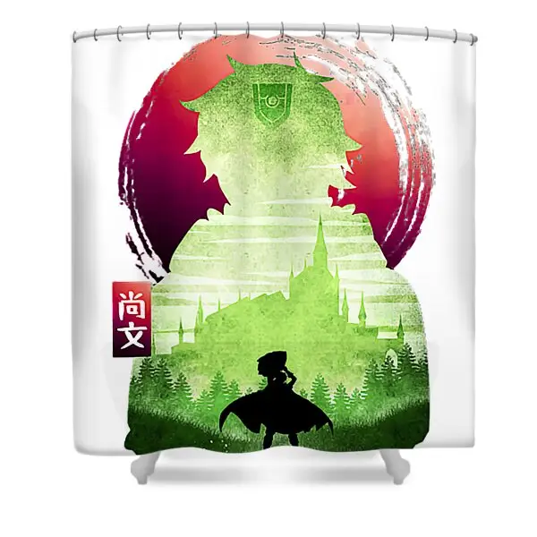 Retro Naofumi Boy Rising Of The Shield Hero Shower Curtain | Anime Shower Curtains