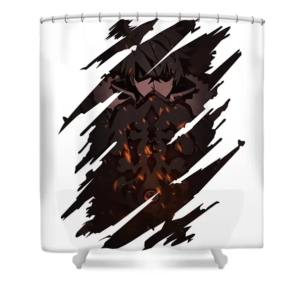 Retro Naofumi Rising Of The Shield Hero Anime Shower Curtain | Anime Shower Curtains
