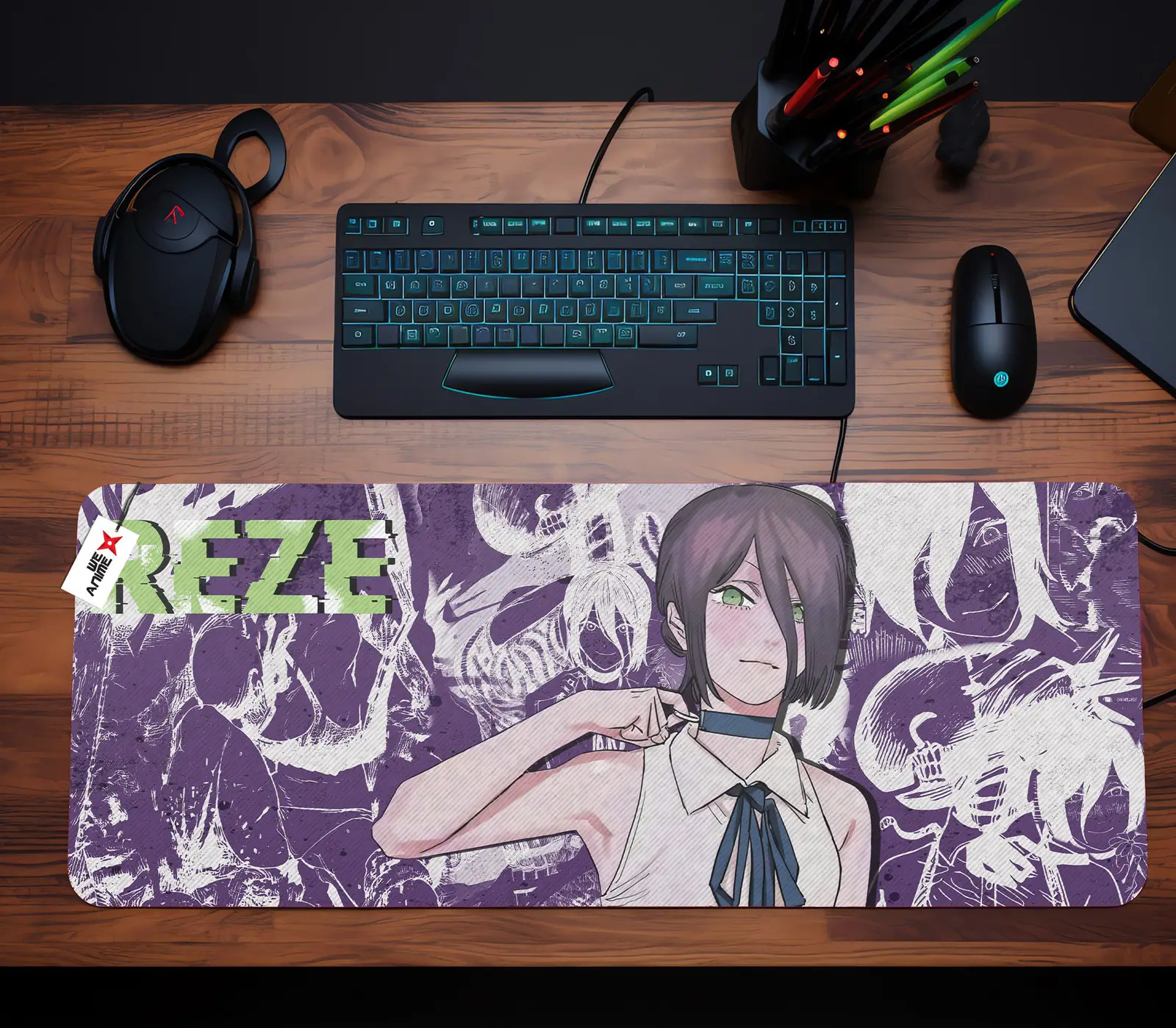 Reze Mouse Mats Personalized Name Custom