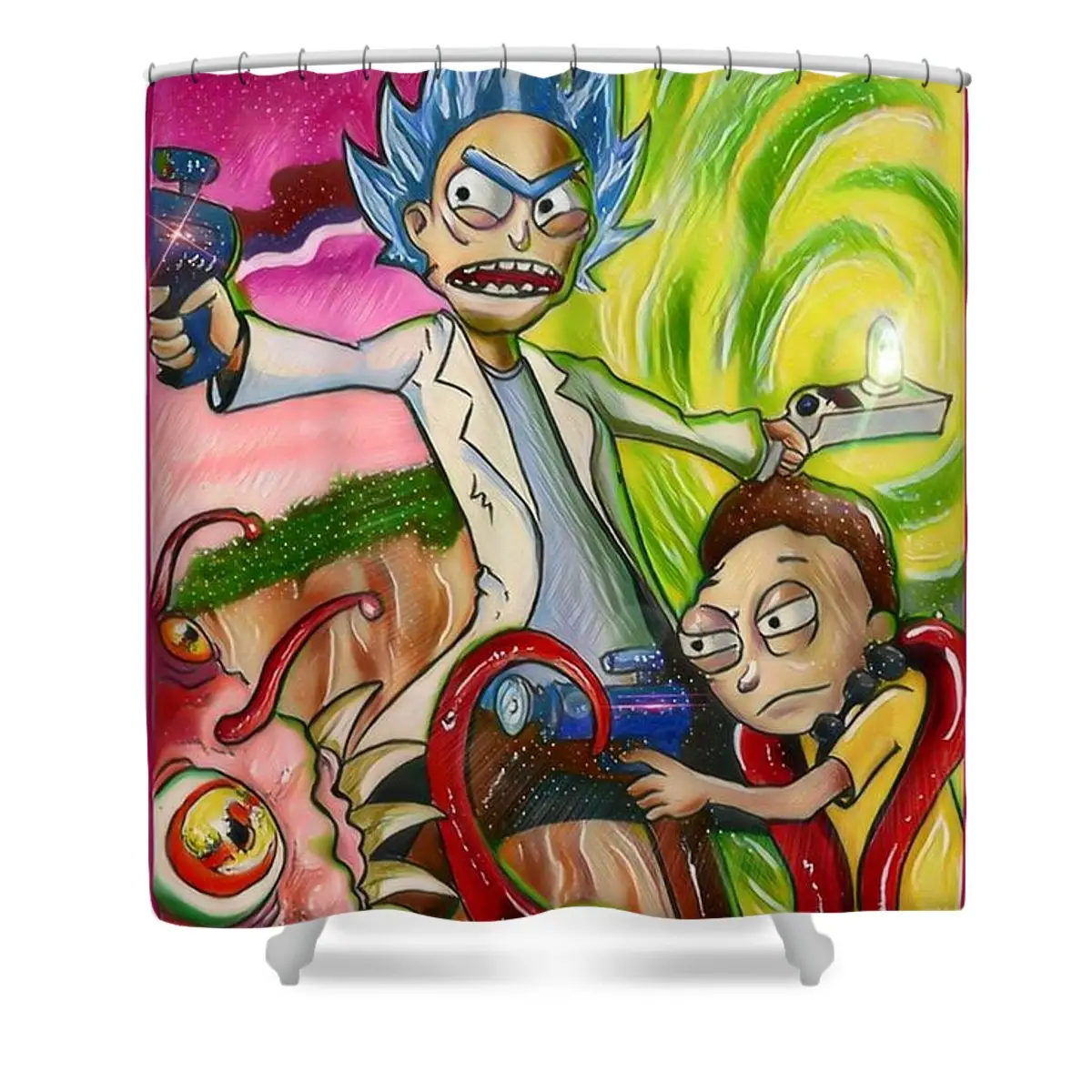 Rick and Morty Shower Curtain | Anime Shower Curtains
