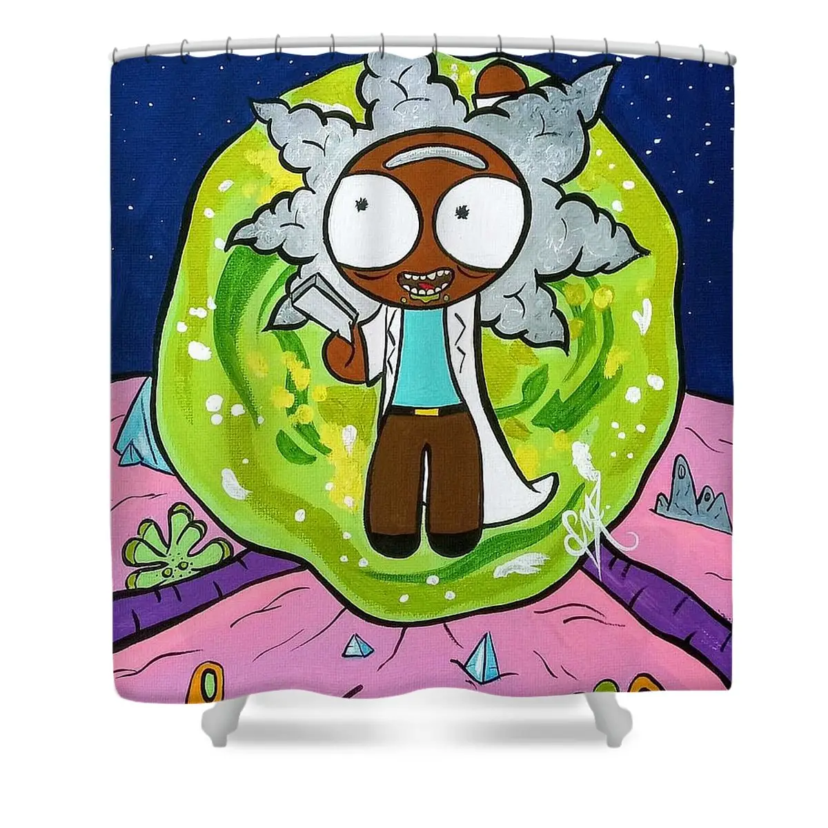 Ricky Shower Curtain | Anime Shower Curtains