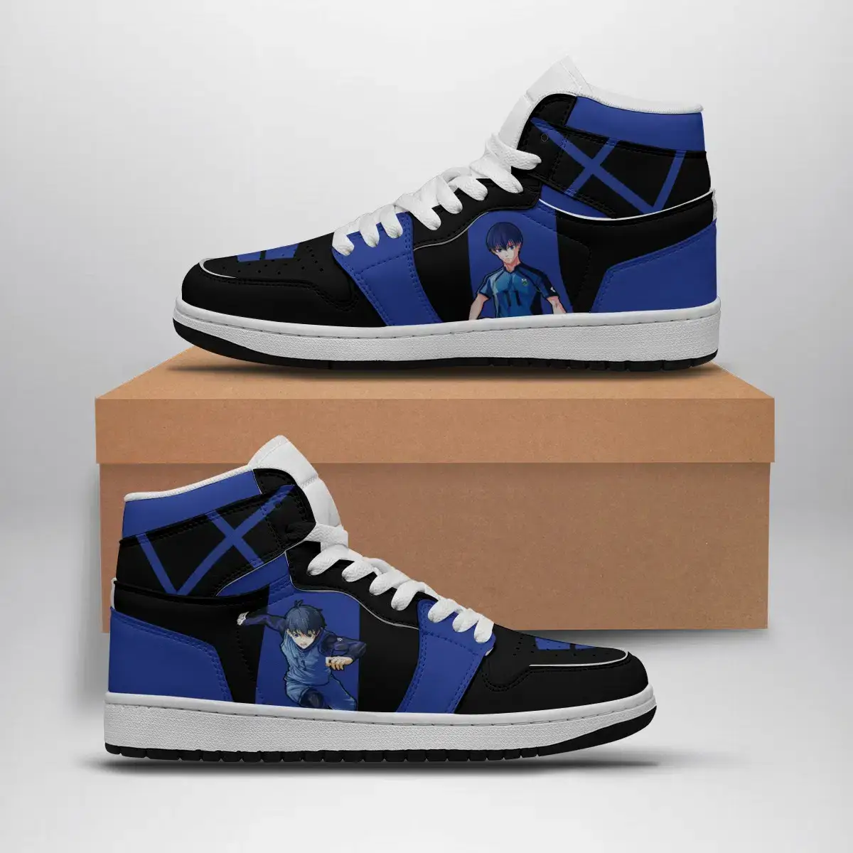 Rin Itoshi Blue Lock Air Jordan 1 Shoes