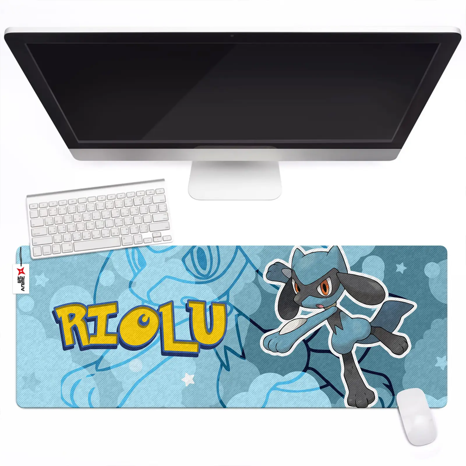 Riolu Mouse Mat Custom Anime Personalized Mouse Pad