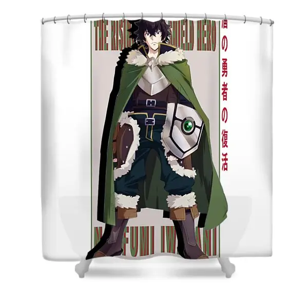 Rising Of The Shield Hero Naofumi Adventure Manga Shower Curtain | Anime Shower Curtains
