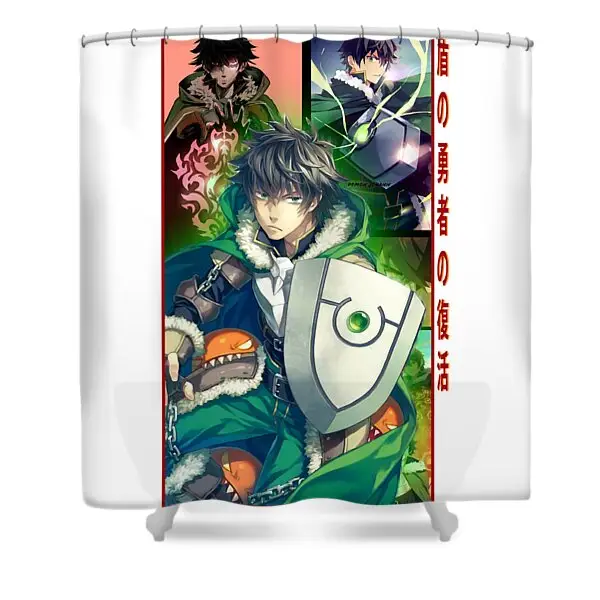 Rising Of The Shield Hero Naofumi Anime Japanese Shower Curtain | Anime Shower Curtains