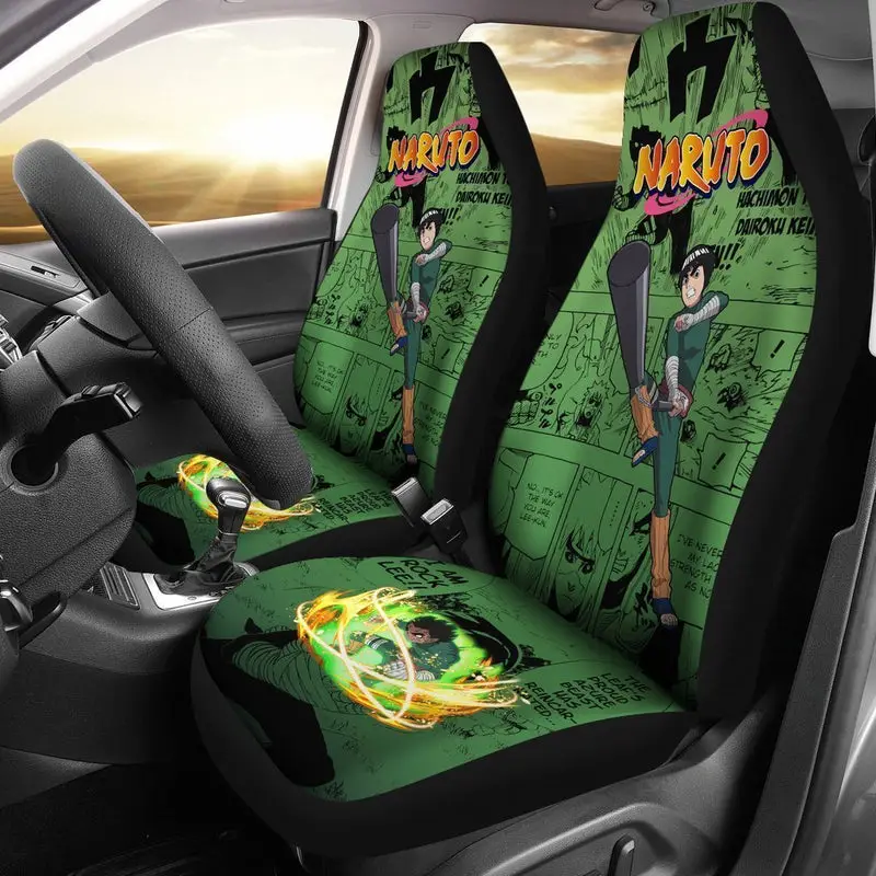 Rock Lee Car Seat Covers Custom Anime Car Accessories 