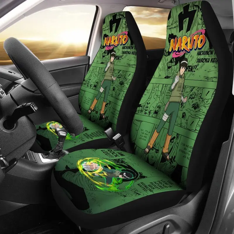 Rock Lee Car Seat Covers Custom Manga Anime Car Accessories 