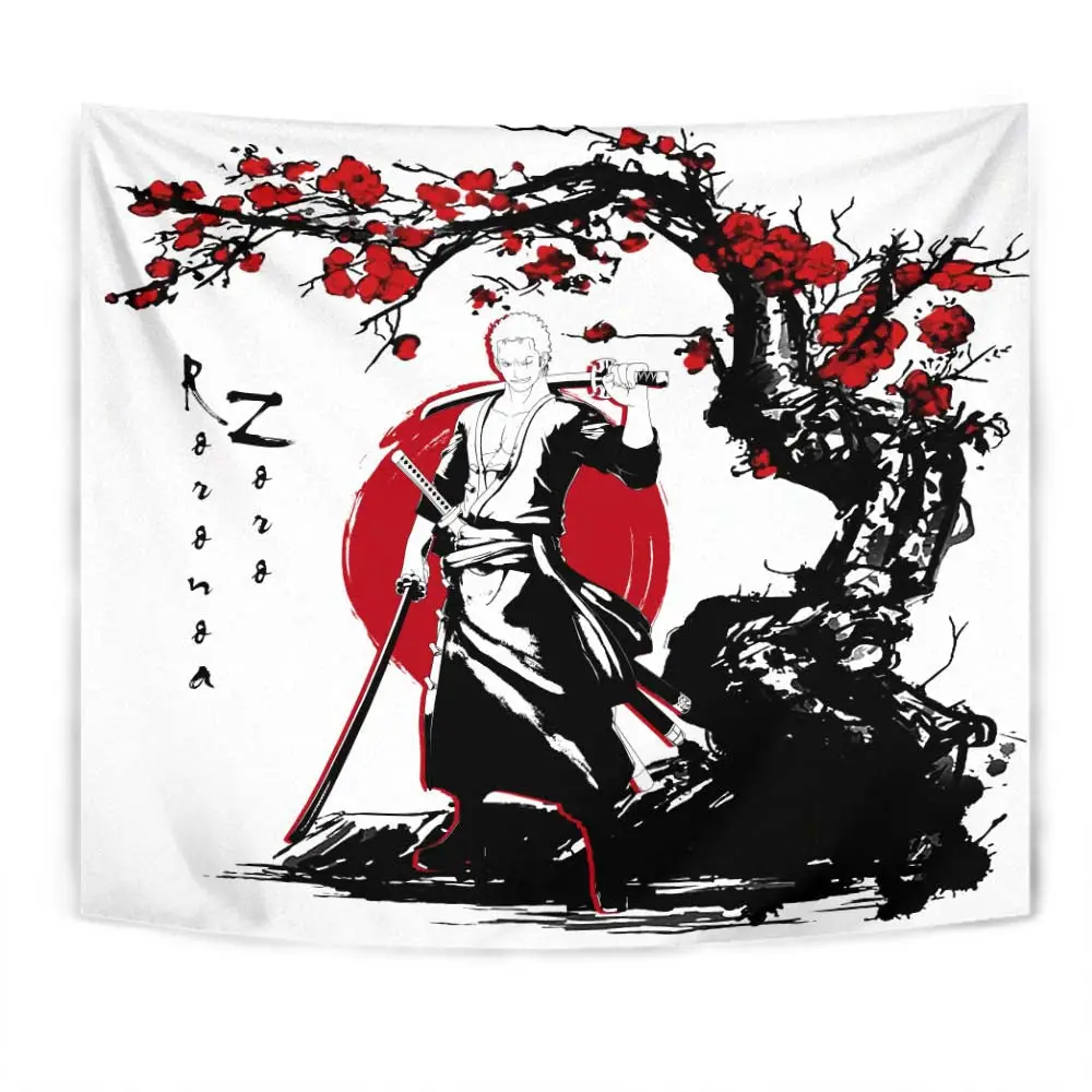 Roronoa Zoro Tapestry Custom Anime Bedroom Living Room Home Decoration