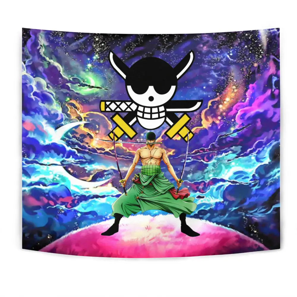 Roronoa Zoro Tapestry Custom Galaxy Anime Wall Decor