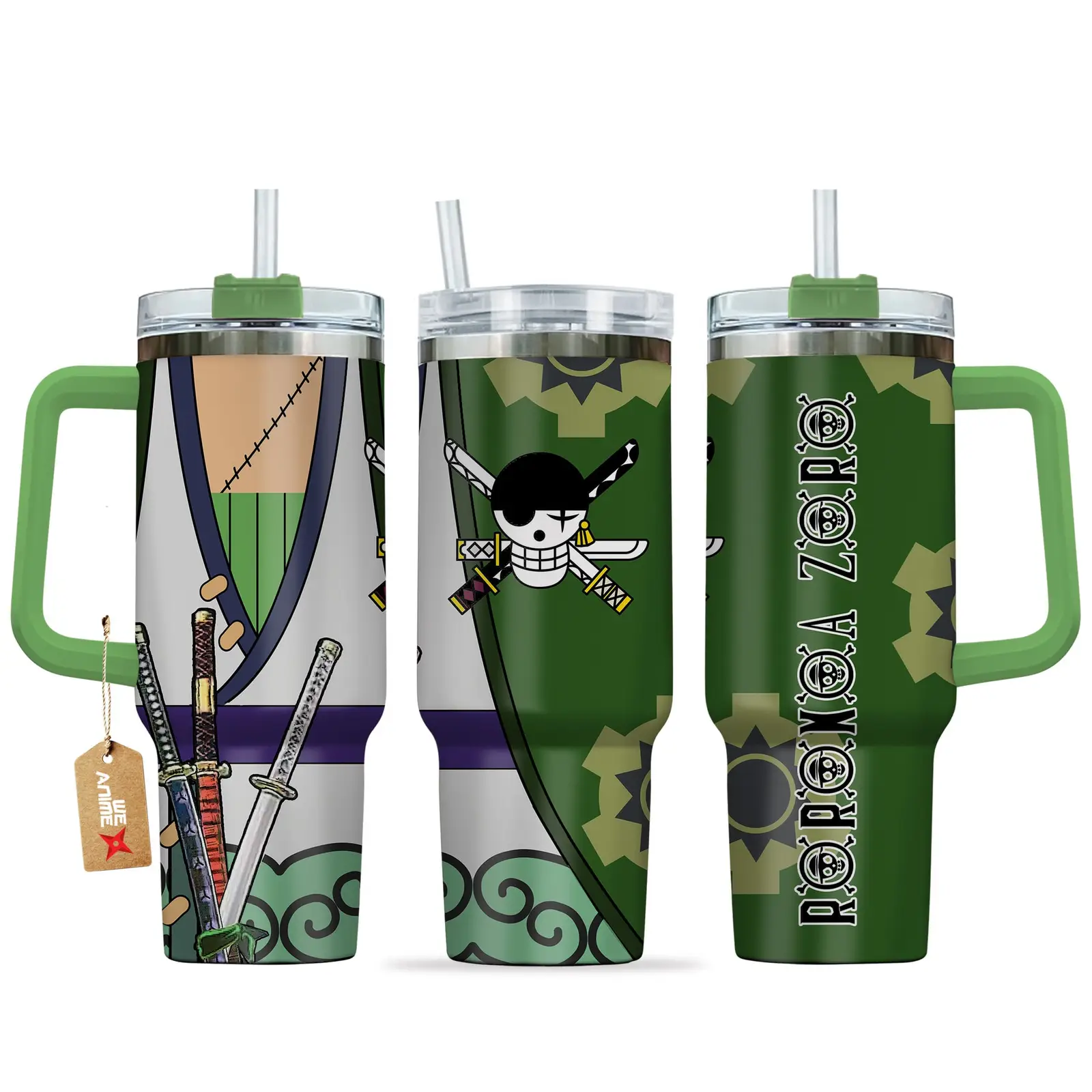 Roronoa Zoro Wano Arc Anime Tumbler 40oz
