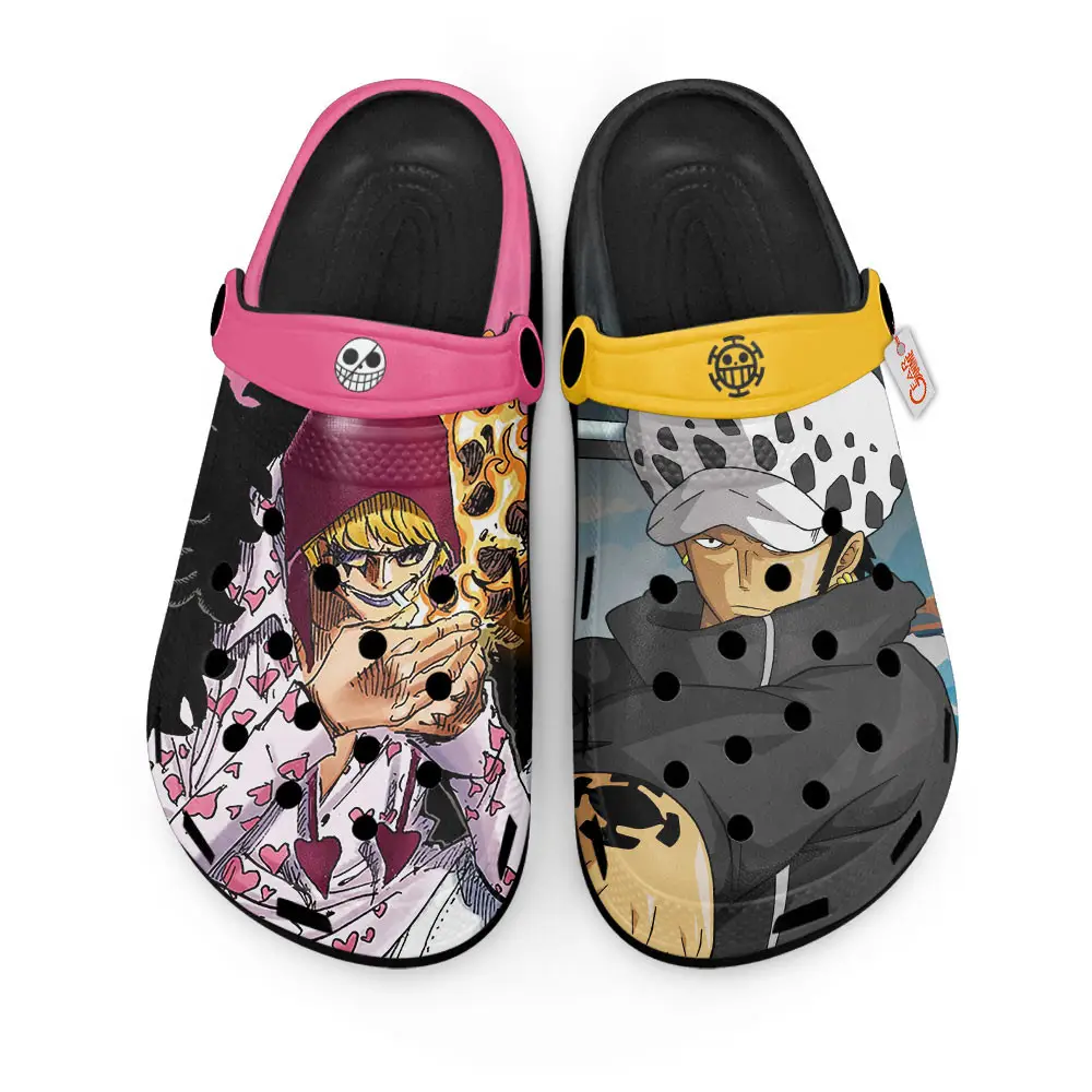 Rosinante and Law Edition Custom Anime Clogs