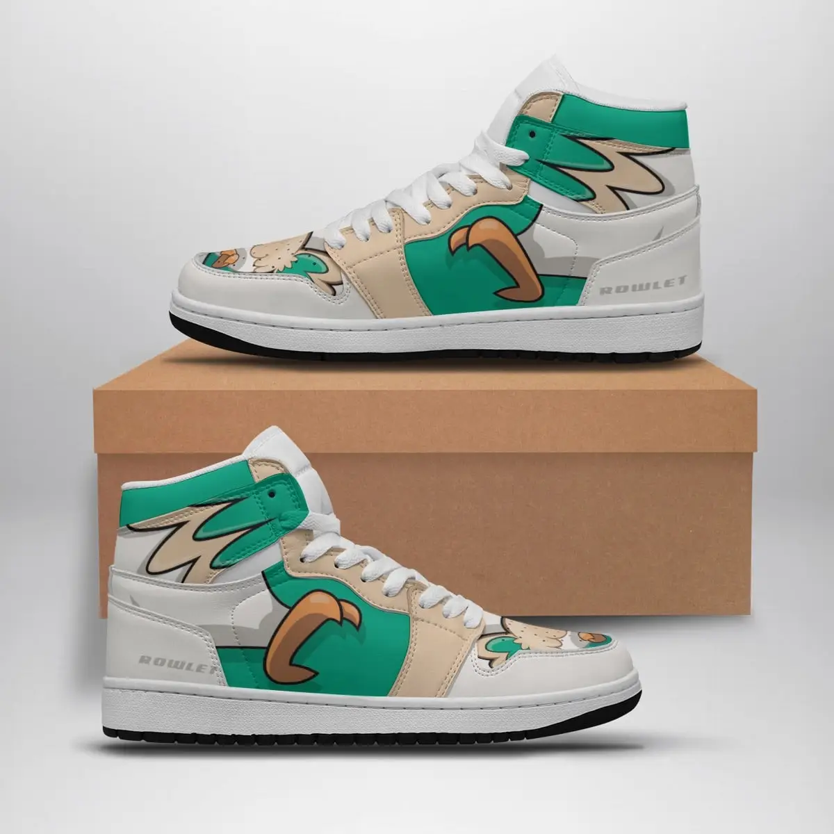 Rowlet Pokemon Air Jordan 1 Shoes