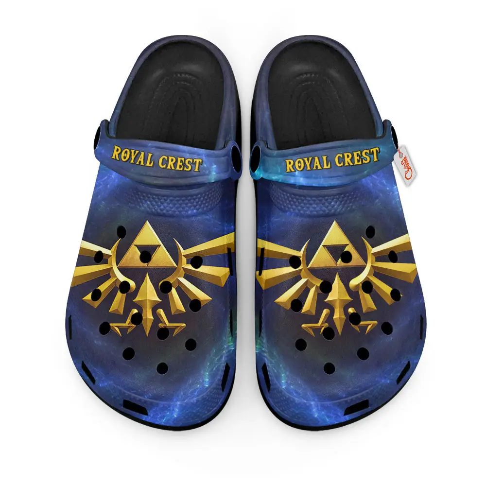 Royal Crest Premium Clogs Legend of Zelda Personalized