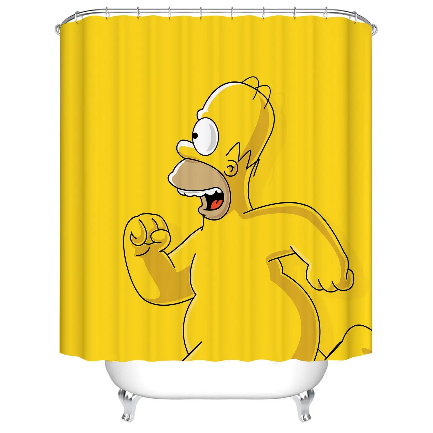 Running Homer Shower Curtain