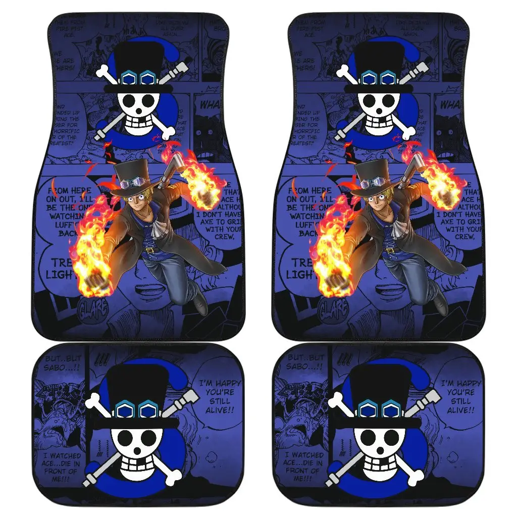 Sabo One Piece One Piece Car Floor Mats Manga Mixed Anime