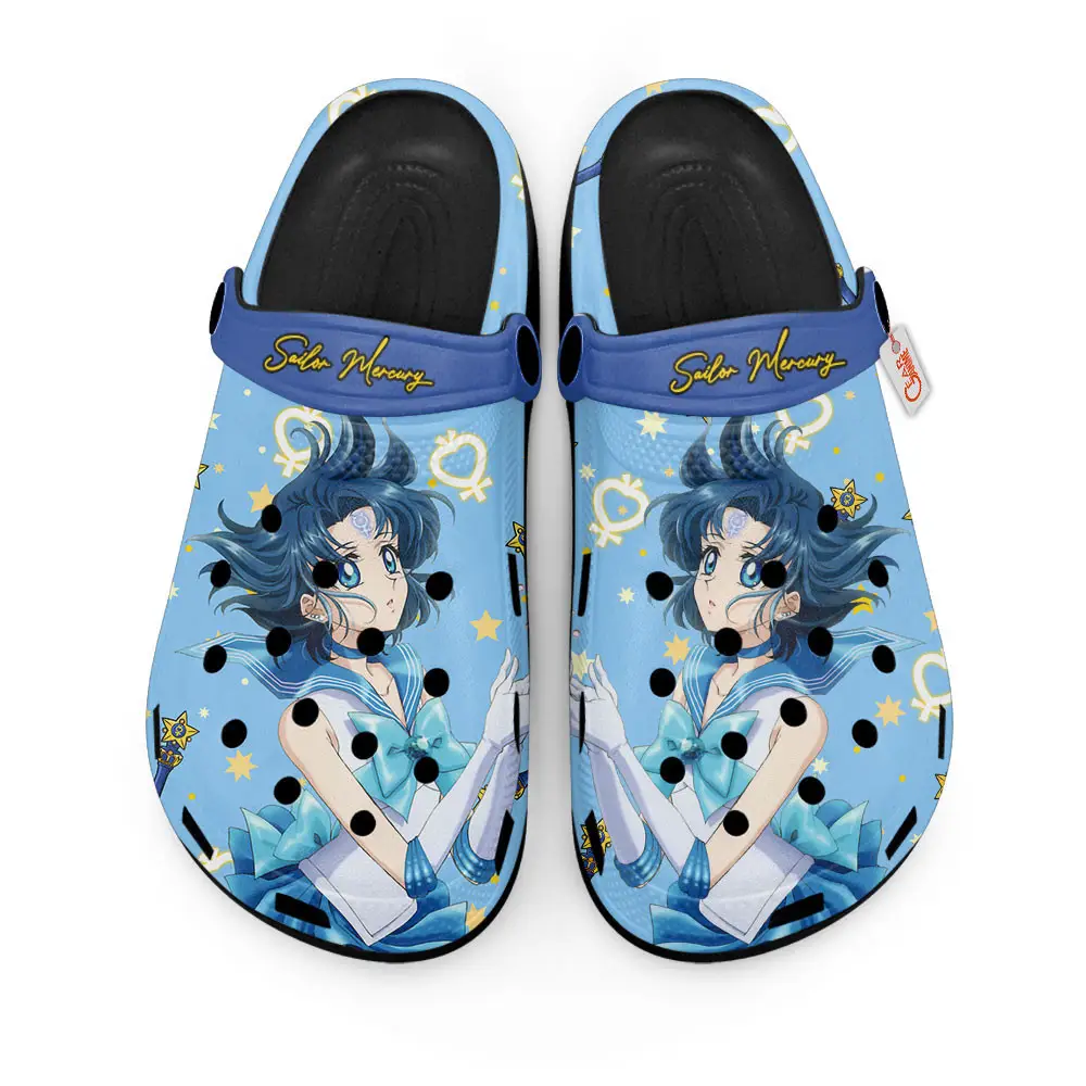 Sailor Mercury Premium EVA Clogs Custom Name