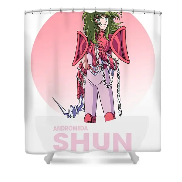 Saint Seiya Andromeda Shun Shower Curtain | Anime Shower Curtains