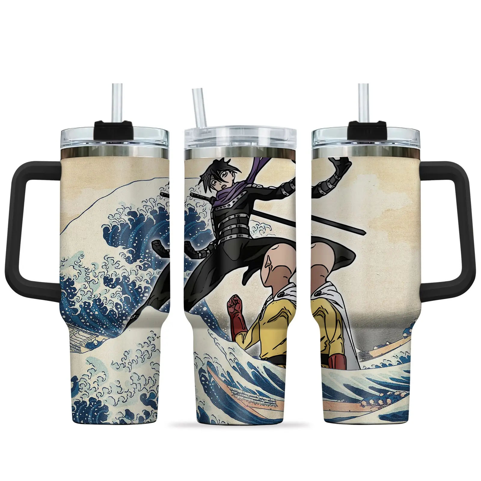 Saitama - Sonic 40oz Travel Tumbler With Handle Rivalries Kanagawa Collection